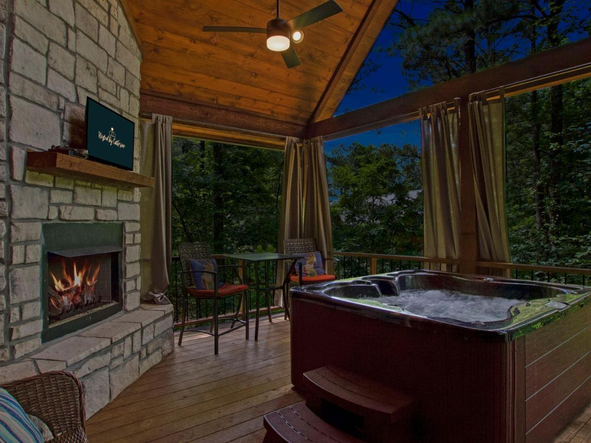 Stunning Luxury Cabin W Hot Tub And Fire Pit Holy Shiplap Is Perfect Romantic Couples Getaway 布罗肯鲍 外观 照片